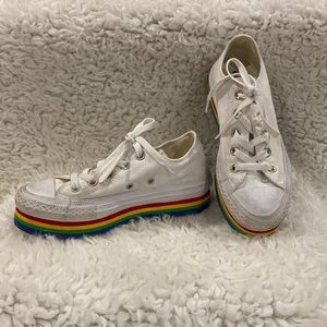 Rainbow Platform Converse
